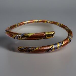 Beautiful, vintage, multi metal twisted minimalist bracelet